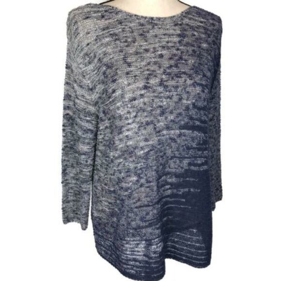 Lucky Brand Ombre Sweater Boat Neck Knit Purple Womens Size Sm Long Sleeve - Picture 1 of 8